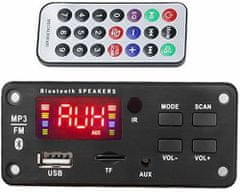 HADEX FM rádio, prehrávač MP3 s bluetooth 5.0, diaľkové ovládanie, napájanie 5V