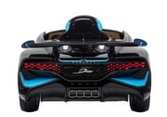 Mamido Detské elektrické autíčko Bugatti Divo lakované čierne