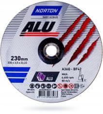 Norton Hliníkový rezný kotúč NORTON ALU 230x3mm