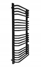 Regnis Etna, vykurovacie teleso 300x980mm, 395W, čierna matná, ETNA980/300/D250/BLACK