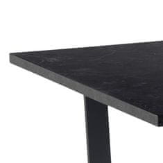 Actona Jedálenský stôl Amble 160x90 cm čierny mramor