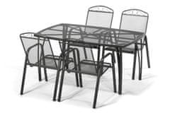 eoshop Jedálenský set stôl ZWMT 24 + 4x kreslo ZWMC-31