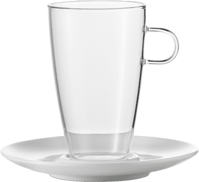 Jenaer Glas Súprava šálok na latte s podšálkou, 500 ml Concept, sada 2 ks, JENAER GLAS