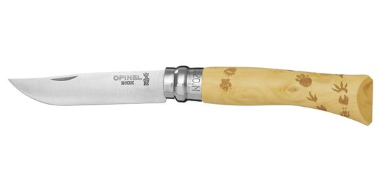 Opinel Zatvárací nôž VRI N°07 Inox 8 cm buk, motív Tlače, OPINEL