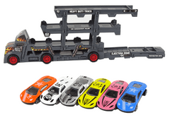 Lean-toys Veľký skladací 3-poschodový karavan s odpaľovacím zariadením