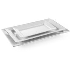 Hendi Obdĺžnikový melamínový tanier 49,5 x 27 cm H 5,6 cm biely - Hendi 561515