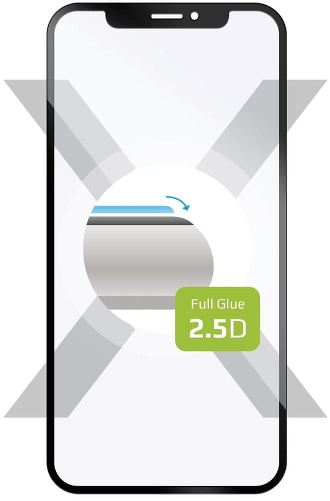 FIXED Ochranné tvrdené sklo Full-Cover pre Motorola Moto G53 5G, lepenie cez celý displej FIXGFA-1091-BK, čierne