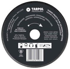 TARPOL Rašpľa do uhlovej brúsky rovná 115 x 3 x 22,2 mm nízky zub, TARPOL, T-06