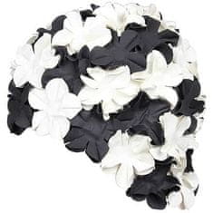 Aqua Speed Bloom kúpacia čiapka čierna-biela