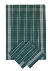 Svitap J.H.J. Utierka Pozitív Egyptská bavlna 50x70 cm smaragdová/biela 3 ks