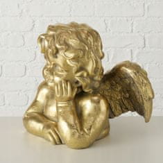 Boltze Figúrka anjela dekoratívna zlatá 33 cm