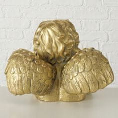 Boltze Figúrka anjela dekoratívna zlatá 33 cm