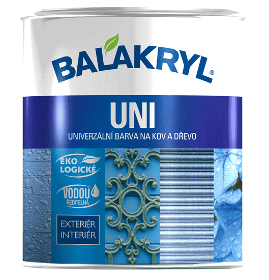 BALAKRYL BALAKRYL UNI matný - Univerzálna vrchná farba 2,5 kg 0105 - svetlo sivý