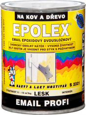 Barvy laky Hostivař S 2321 EPOLEX - dvojzložkový epoxidový email biely 0,94 kg