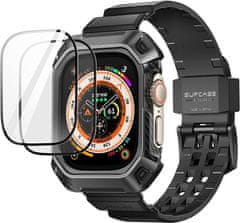SUPCASE Remienok S Ochranou Displeja Unicorn Beetle Pro & Tempered sklo Apple Watch Ultra 1 / 2 (49 Mm) Black