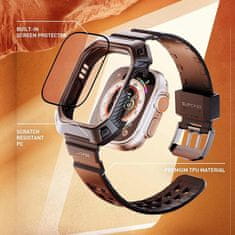 SUPCASE Remienok S Ochranou Displeja Unicorn Beetle Pro & Tempered sklo Apple Watch Ultra 1 / 2 (49 Mm) Black