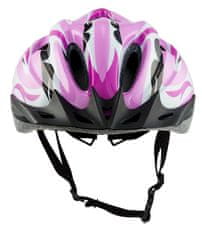 Sulov Detská cyklo helma JR-RACE-G, ružovo-zelená Helma veľkosť: S