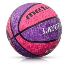 Meteor Basketbalová lopta LAYUP veľ.1 ružovo-fialová D-384