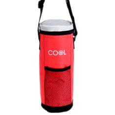 Cool Termotaška Na Fľašu Na Nápoje Termobrašňa Chladiace taška 1,5 L Červená