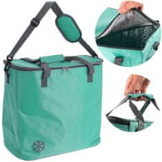 Cool Termotaška Termoizolačná Taška Na Plážový Piknik, Chladiace taška 24 L Zelená