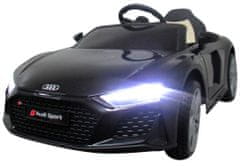 Audi R8 Sport Black Battery Car EVA Kožený Pilot