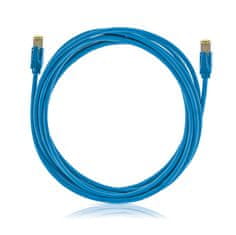 Keline Patch kábel Cat 6A, STP, LSOH, modrý, 1 m