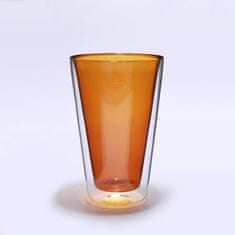 Ty Glass Termopohár s dvojitým sklom 350ml- amber