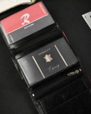 RONALDO Pánska kožená peňaženka so zabezpečením RFID Salo čierna univerzálny