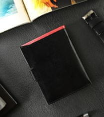 Kožená peňaženka so zapínaním a RFID systémom