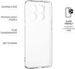 FIXED gelový zadní kryt pro OnePlus 10T, čirá