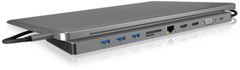 IcyBox ICY BOX dokovací stanice IB-DK2106-C USB-C DockingStation with triple video outputs