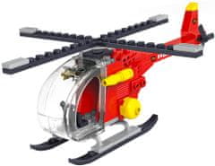 Cogo stavebnica Hasiči - Požární vrtulník kompatibilná 79 dielov