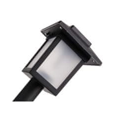ACTIVER Lampa solárna plastová 8 x 8 x 37 cm, čierna, súprava 12 ks