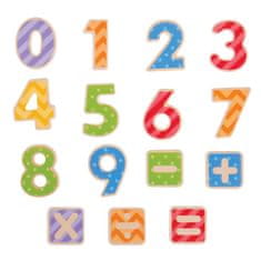Bigjigs Toys Magnetické farebné číslice