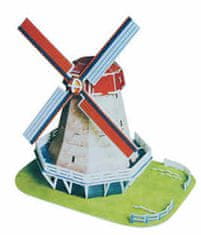 Hütermann 3D hádanka veterné mlyny z Holandska - médium