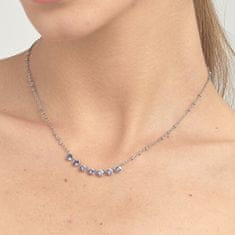 Brosway Pôvabný náhrdelník s fialovými kryštálmi Symphonia BYM135