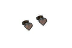 BeWooden dámske náušnice s dreveným detailom Apis Nox Earrings Heart univerzálna