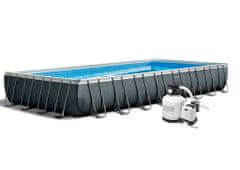 Intex Bazén Rectangular Ultra Frame XTR 9,75 x 4,88 x 1,32 m set + piesková filtrácia 9,2 m3/hod