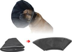 Dogextreme Pooperačný ochranný golier pre psa z pevného nylonu 22-25 cm, délka límce: 10.5