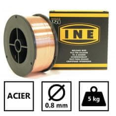 INE INE Cievka oceľového zváracieho drôtu Mig-Mag Ø0,8 mm 5 kg
