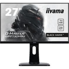 VERVELEY Obrazovka k PC, IIYAMA G-Master Black Hawk GB2730HSU-B1, 27 FHD, TN panel, 1ms, VGA / DisplayPort / HDMI, AMD FreeSync