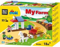 Blocki Blocki Mubi stavebnica Farma - farmářské trhy kompatibilná 33 dielov