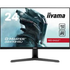 iiyama Herná obrazovka pre PC, IIYAMA G-Master Red Eagle G2470HSU-B1, 23,8 FHD, IPS panel, 0,8 ms, 165 Hz, HDMI / DisplayPort, FreeSync