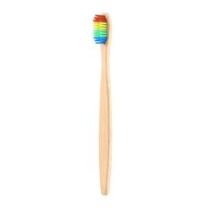 Northix Bambusová zubná kefka - Rainbow 