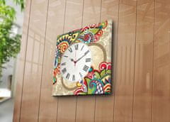 Wallity Dekoratívne nástenné hodiny Coloursa viacfarebné