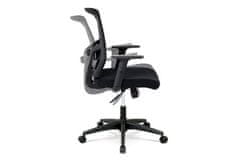 Autronic Kancelárska stolička Kancelářská židle, látka černá, houpací mechnismus (KA-B1012 BK)