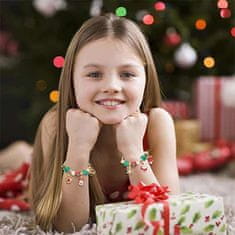 Netscroll Adventný kalendár – Vytvorte si vlastný náramok, darčeky, nápad na darček, darčeky pre deti, vianočné darčeky, CharmsGiftSet