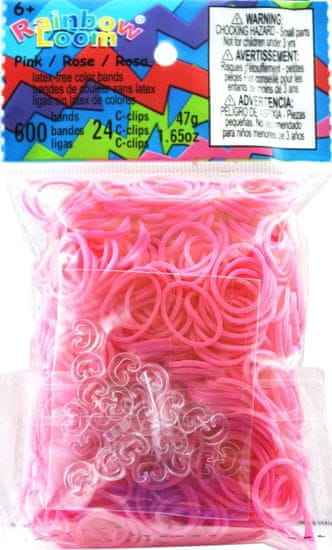 Rainbow Loom Original-gumičky-600ks- ružová