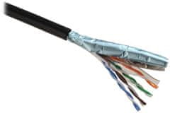 Solarix instalační kábel CAT5E FTP PE Fca 100m/box