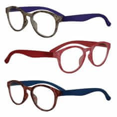Visiomed France Delhi, dioptrické okuliare na čítanie, +1, hnedá/fialová